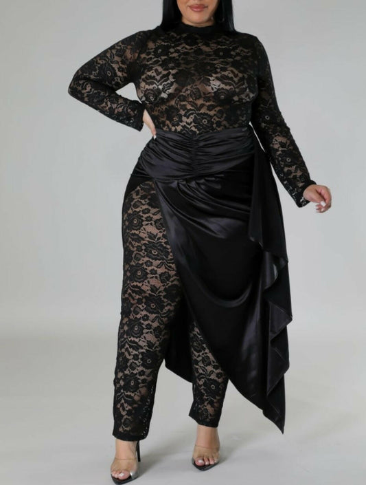 Madam Lace Jumpsuit Set