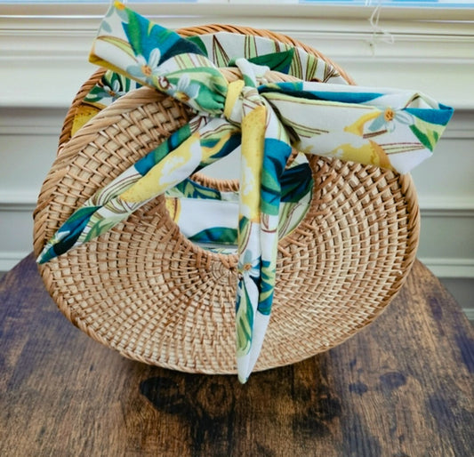St. Barths Rattan Hand Tote