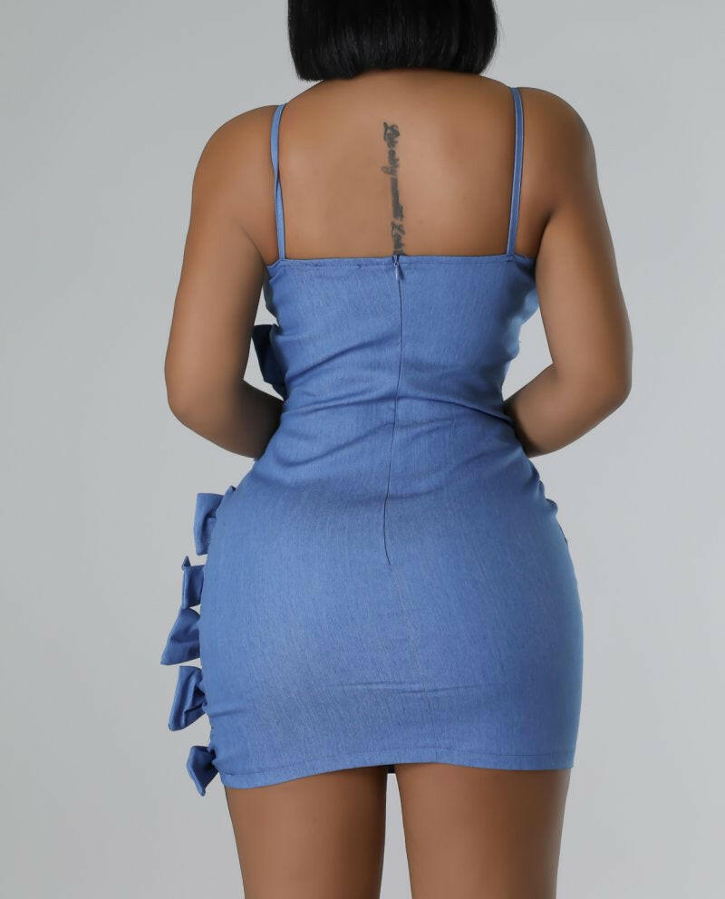 Bow Down Mini Dress