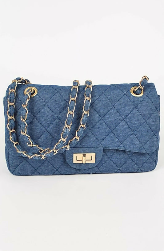 Bloom Denim Shoulder Bag