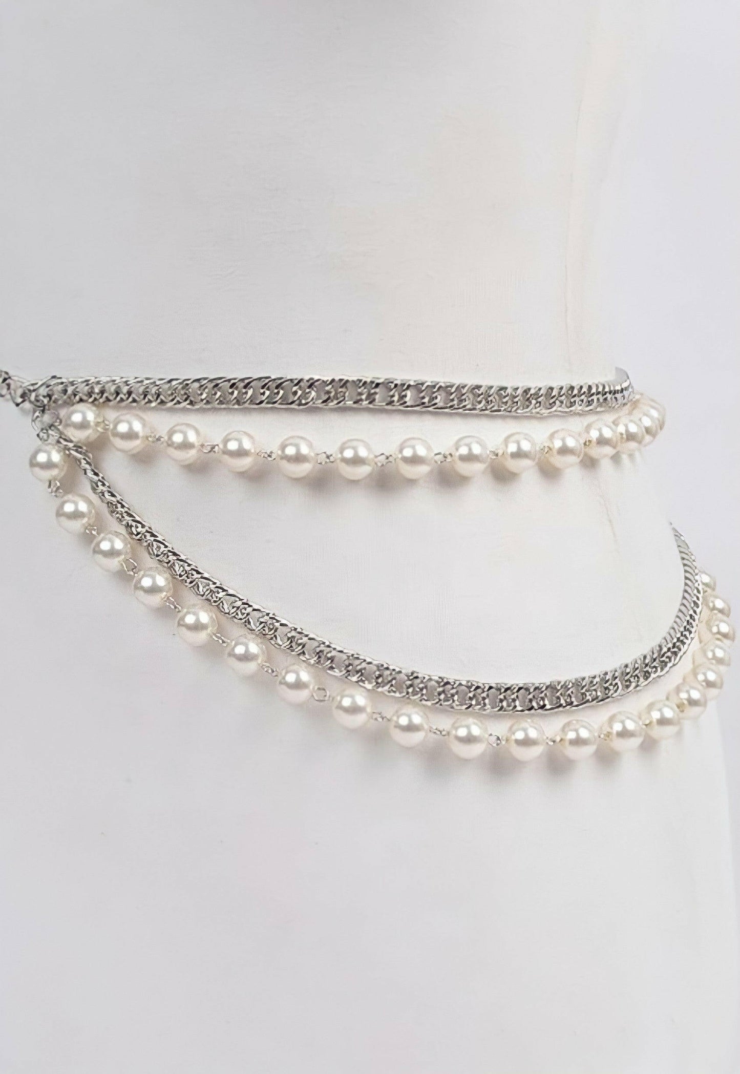 Chain of Pearls Layered Belt