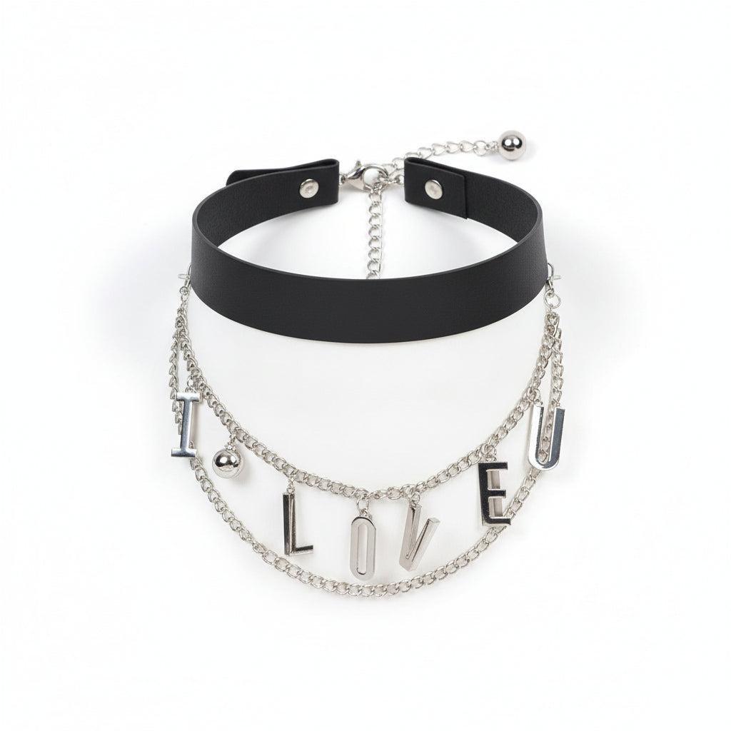 Banded Love Chain Belt