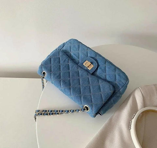 Bloom Denim Shoulder Bag