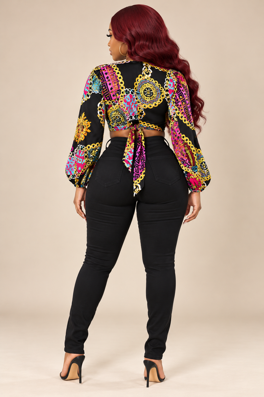 Chic Baroque Crop Top