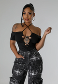 Cut It Out Bodysuit Top