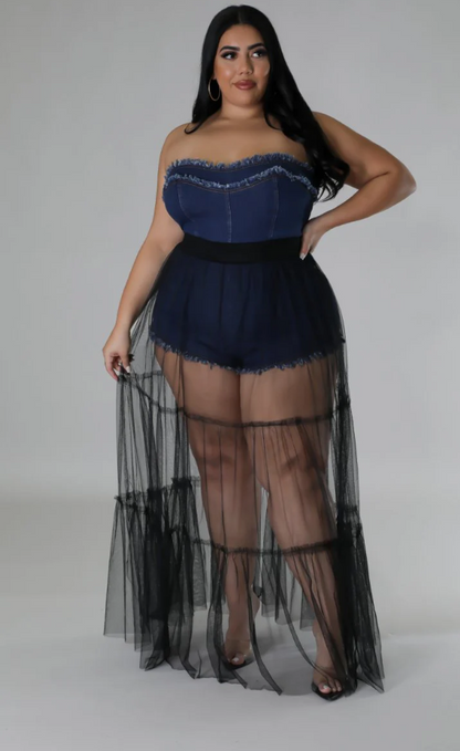 Denim Illusion Romper