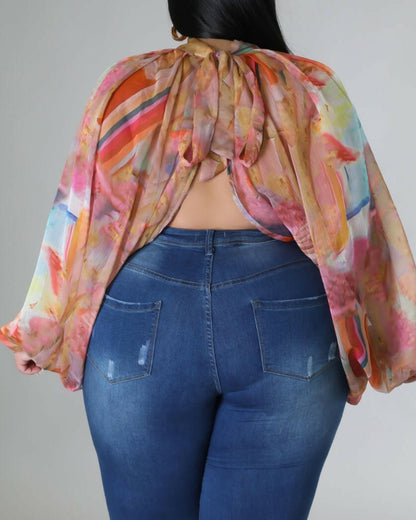 Floral Flounce Top