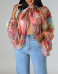 Floral Flounce Top