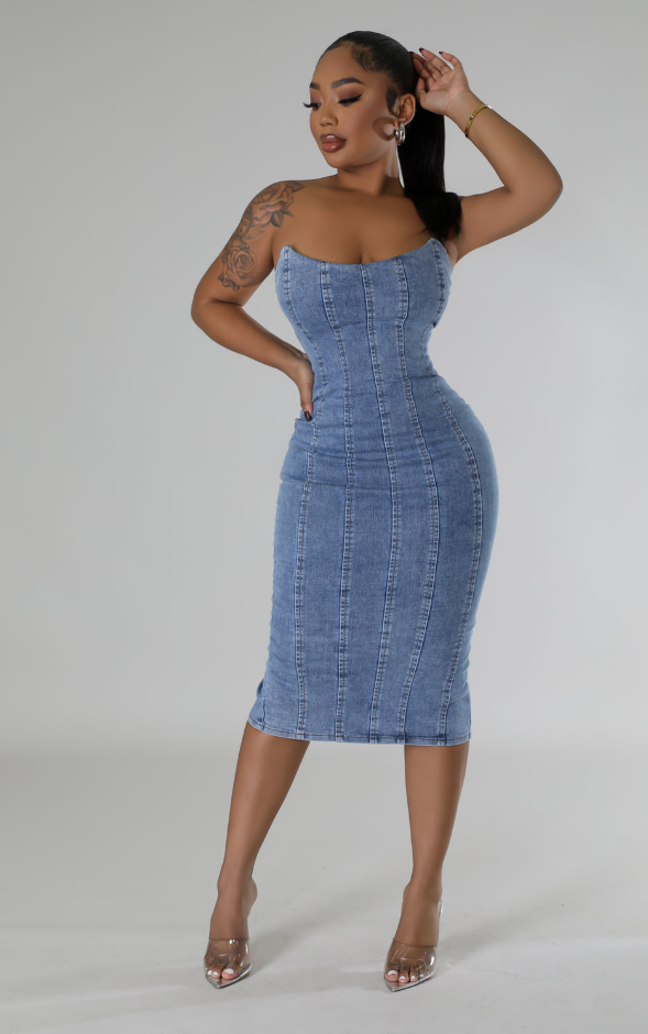 Indigo Belle Denim Dress