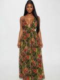 Jungle Glow Maxi Dress