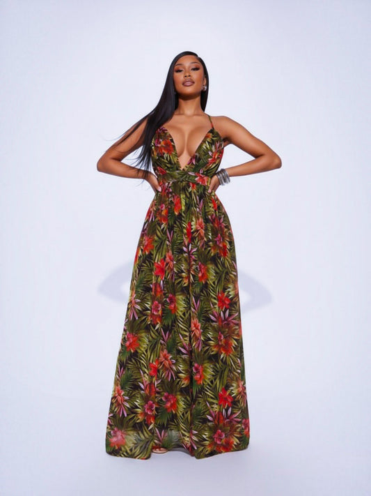 Jungle Glow Maxi Dress