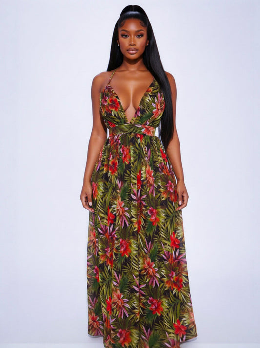 Jungle Glow Maxi Dress