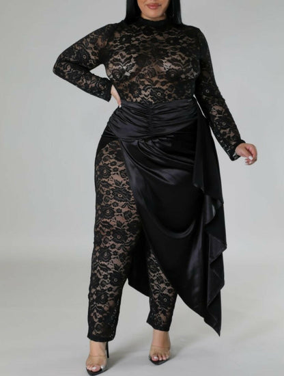 Madam Lace Jumpsuit Set