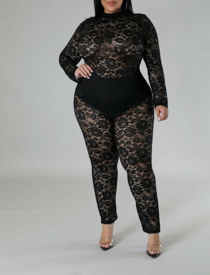 Madam Lace Jumpsuit Set