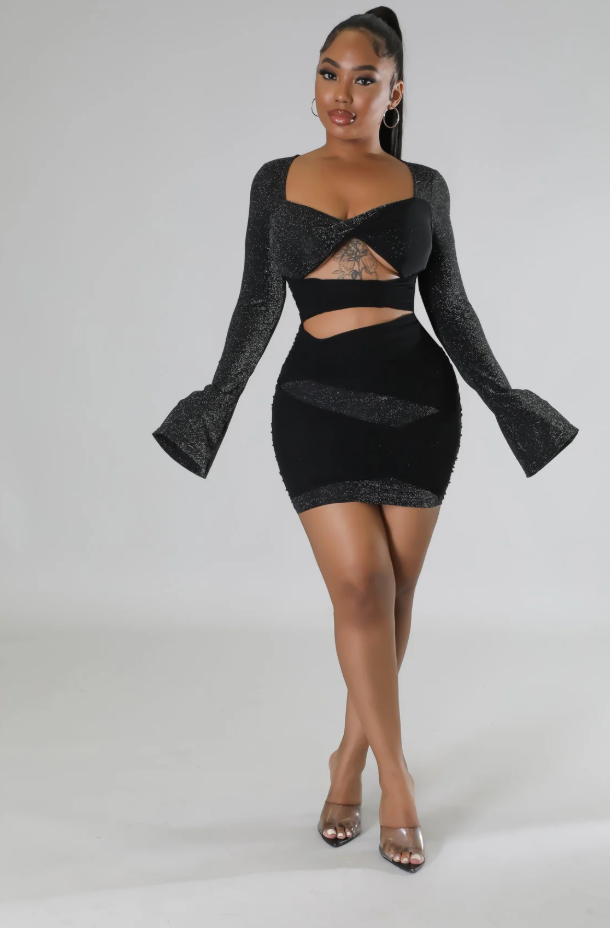 Minivestido brillante "Maria"