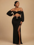 Midnight Rivera Skirt Set Front