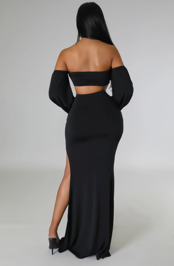 Midnight Riviera Skirt Set