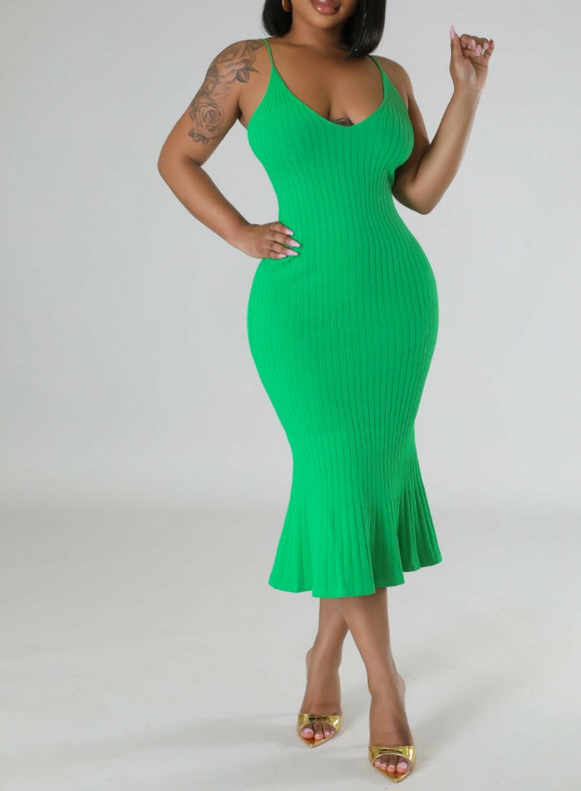 Woven Grace Mid Dress