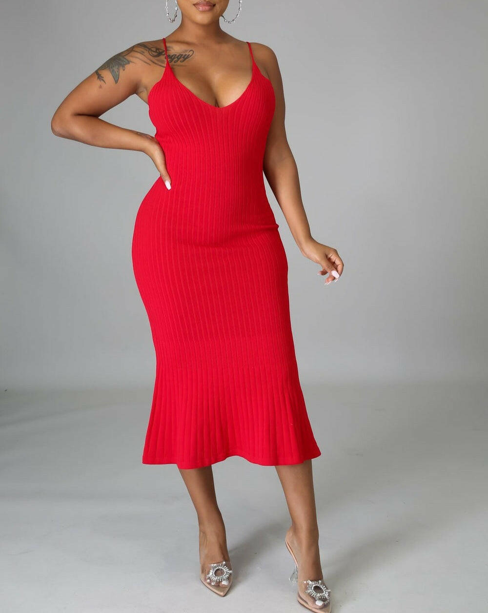 Woven Grace Mid Dress