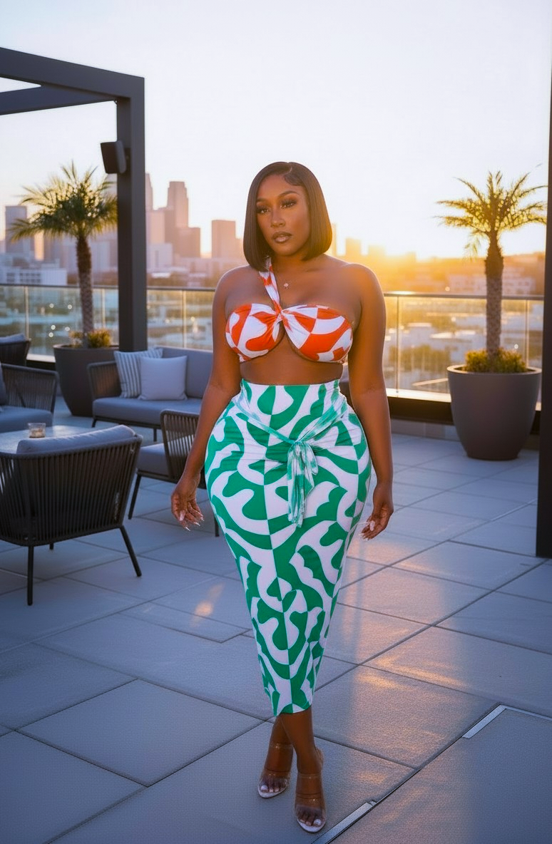 Ocean Breeze Skirt Set