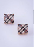 "Plaid" Stripe Earrings