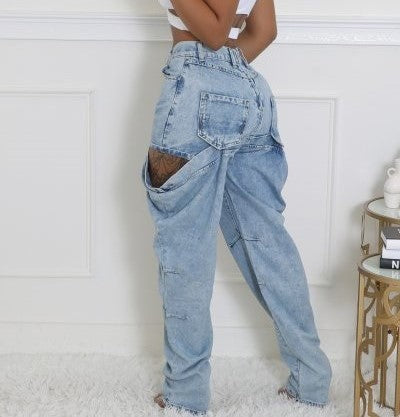 Peek-a-Boo Thigh Denim Jeans
