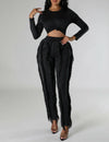 "Nina" Fringe Pant Set