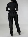 "Nina" Fringe Pant Set