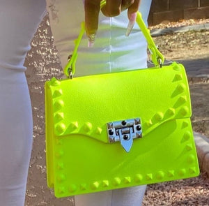 Risky Business Crossbody Bag (Neon Yellow)