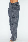 "Rhi" Denim Cargo Pants