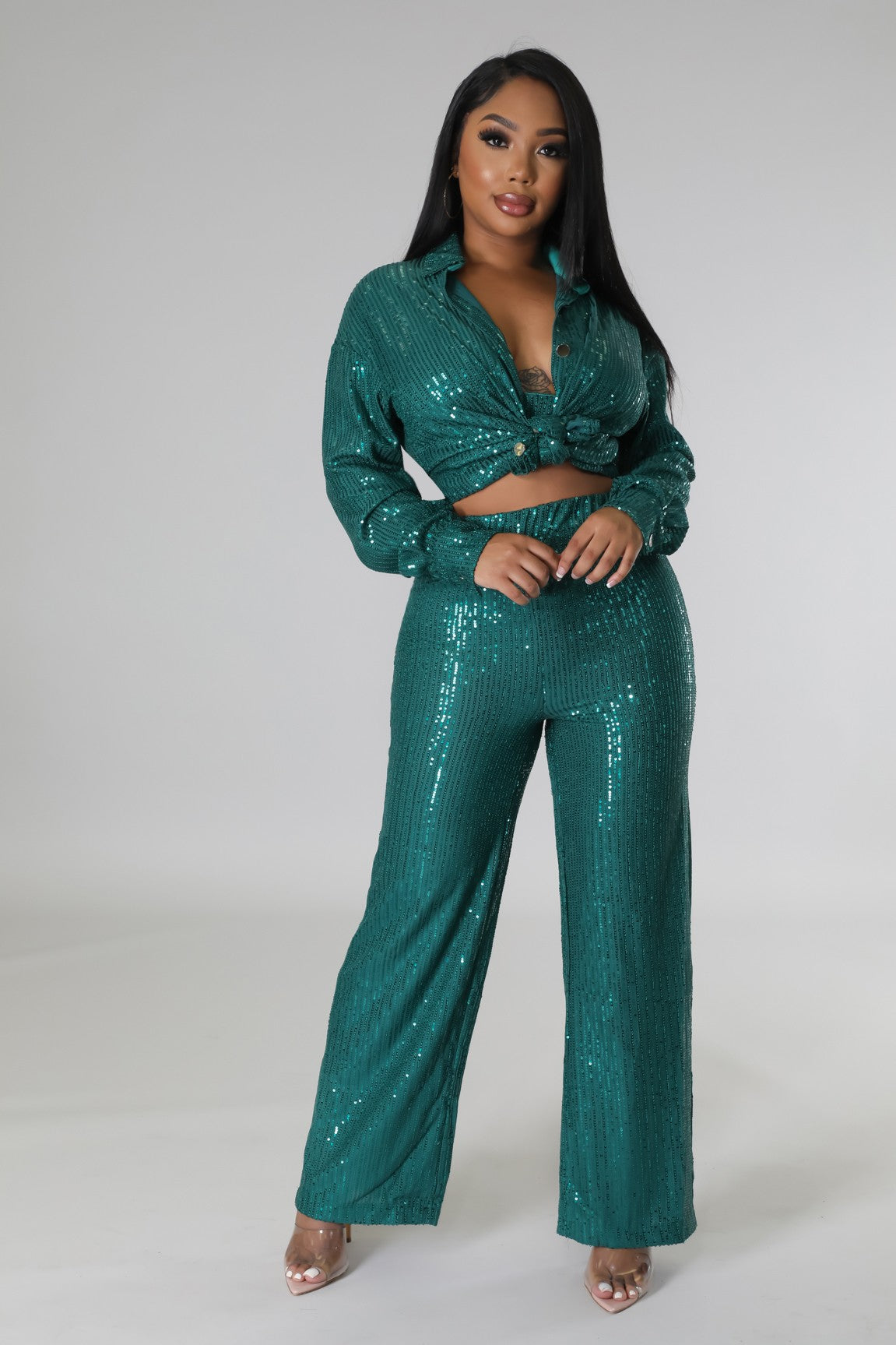 She Shines Sequin Set