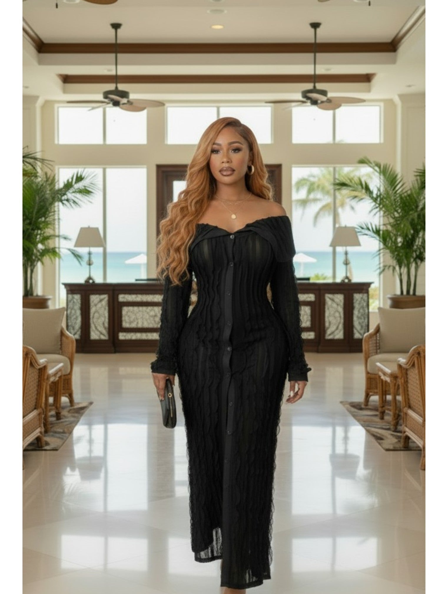 Sheer Shore Maxi Dress
