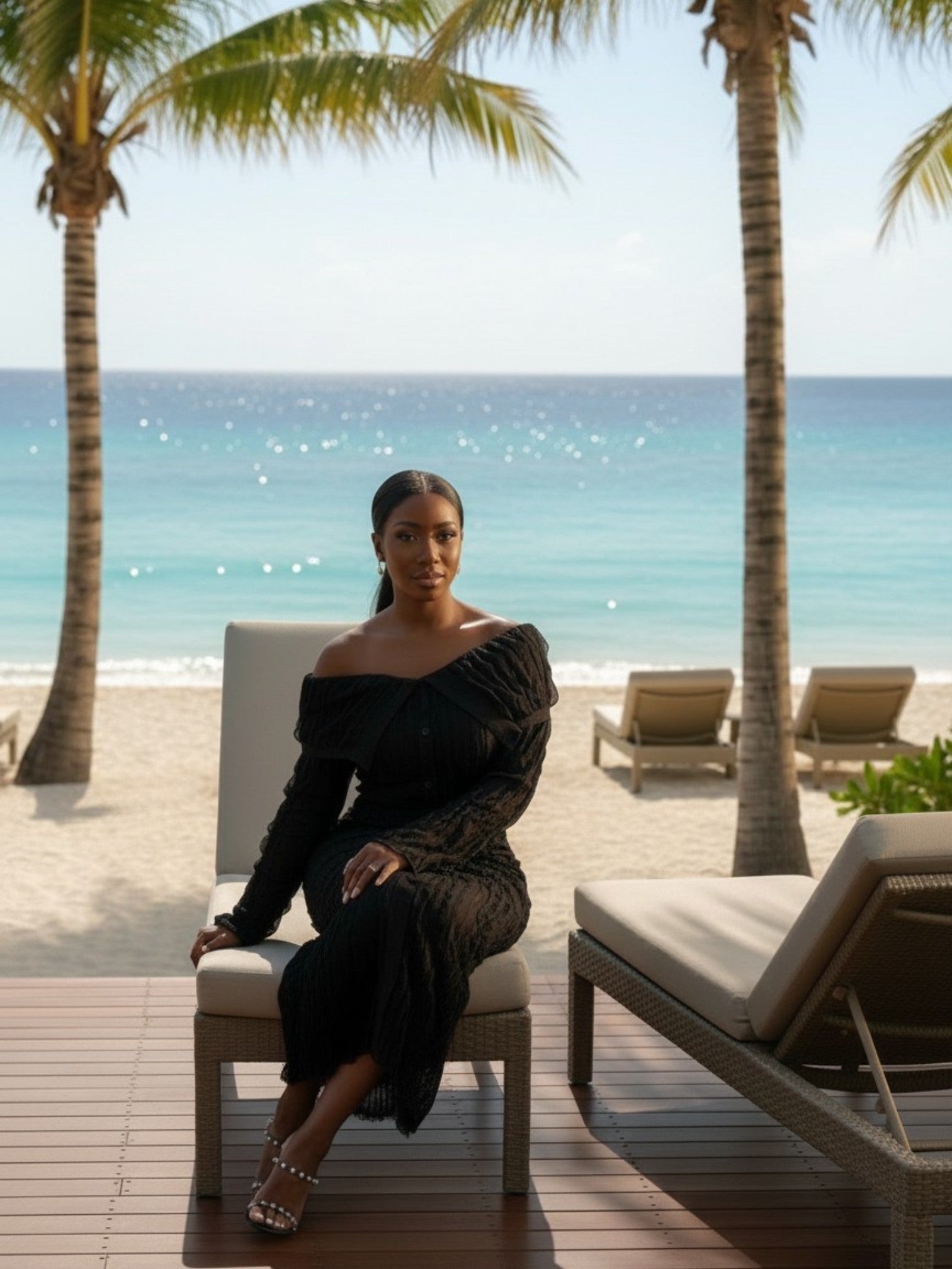 Sheer Shore Maxi Dress