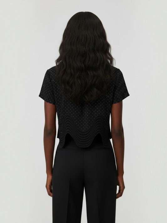 Soft Sparkle Sheer Top