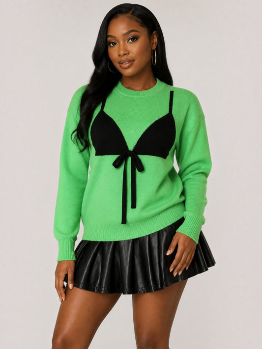 Threaded Noir Sweater