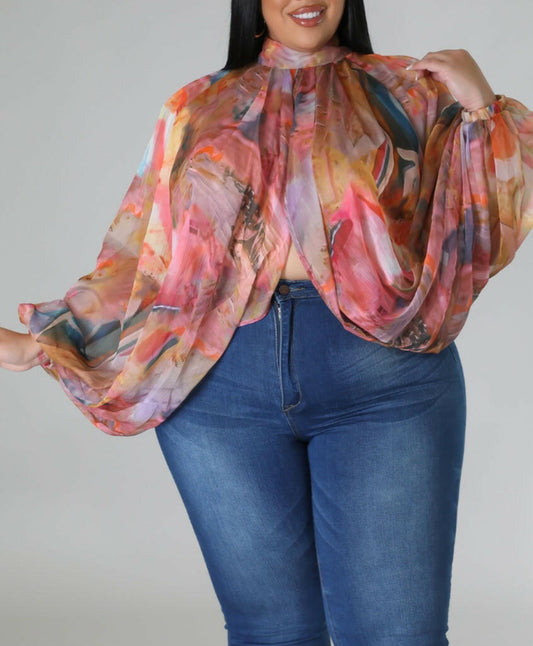 Floral Flounce Top