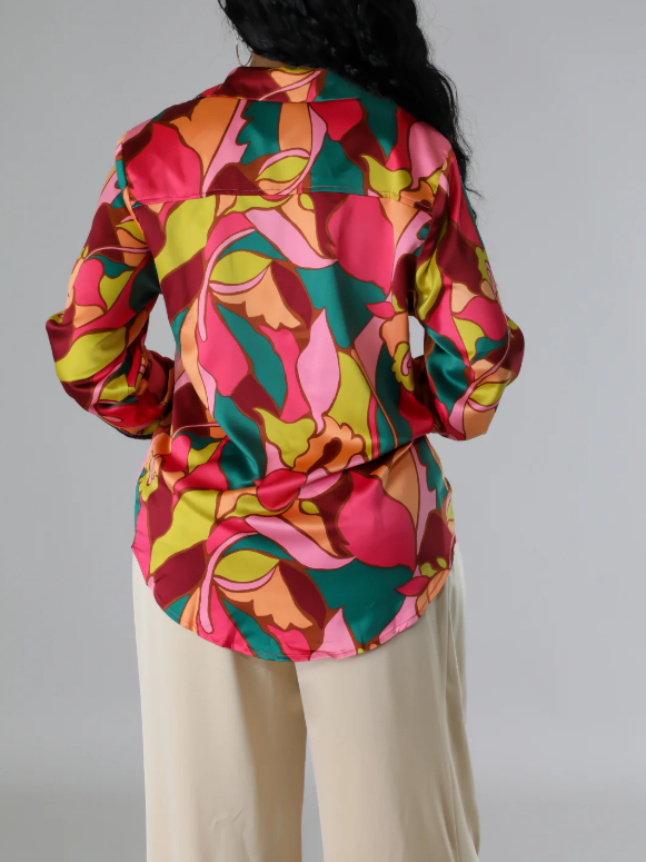 Vivid Abstract Top