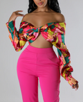 Vivid Abstract Top