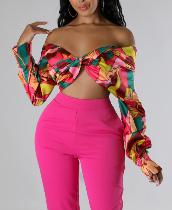 Vivid Abstract Top
