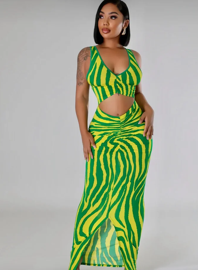 Wild Streak Maxi Dress