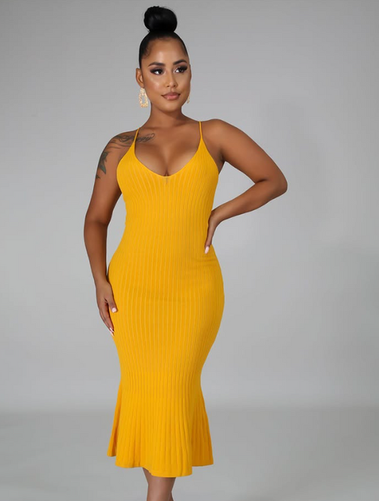 Woven Grace Midi Dress