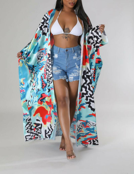 Cárdigan tipo kimono "Sakura"