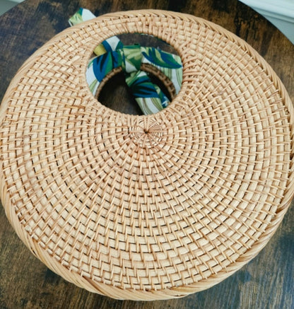 St. Barths Rattan Hand Tote