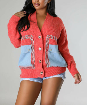 "Ciara" Patchwork Cardigan