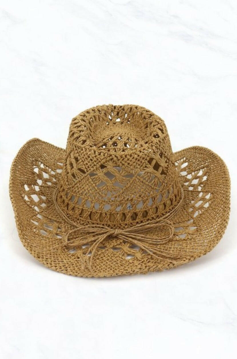 Sombrero de sol de vaquera de playa (caqui)