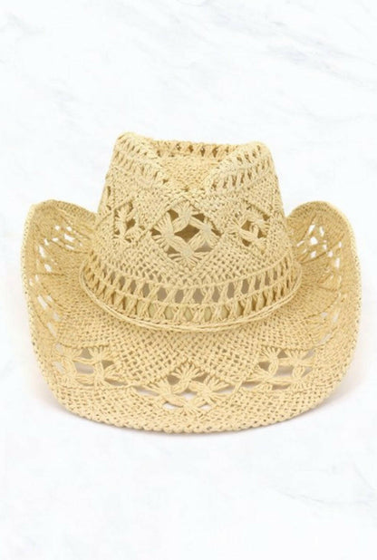 Sombrero de sol de vaquera de playa (caqui)