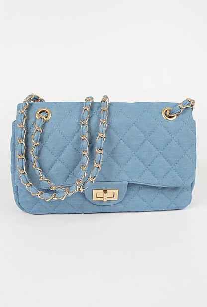 Bloom Denim Shoulder Bag
