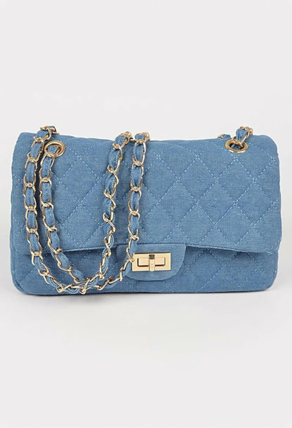 Bloom Denim Shoulder Bag