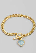 Pulsera Corazón de Oro