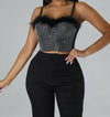 "Tila" Rhinestone Bustier Top